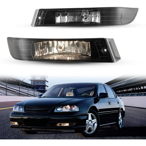 For 2000-2005 Chevrolet Impala LS Pair Fog lights Driving Front Bumper Lamps CLear