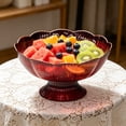 thumbnail image 1 of Fruit Drainage Basket For Home Living Room Dried Fruit Candy Serving Tray, 1 of 7