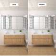thumbnail image 4 of Taimei Medicine Cabinet, Aluminum, Stainless Steel, Glass, Mirrored, Polystyrene, 48 inch W x 36 inch H x 4 D, Gray, 4 of 10