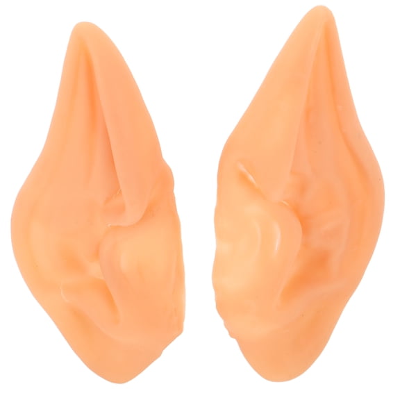 LOLIPPYY 1Pair Khaki Faux Elf Ears for Cosplay Unique Design Lightweight Comfortable Party Accessories