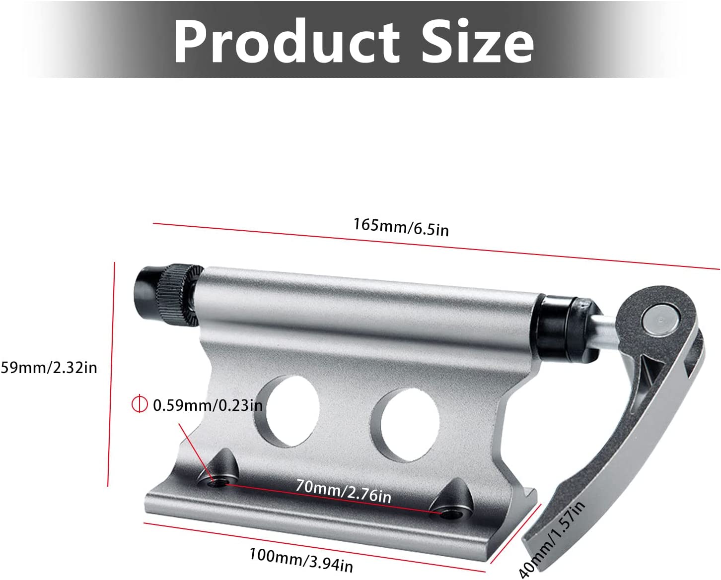ABPETE 2PCS Bike Rack Carrier Fork Mount, Universal Alloy Bike Block Fork Lock Mount,Securely Holds All Bicycles & Fits Any Flat Surface for Safe Transportation - Heavy Mountain Bikes, Road Bicycles