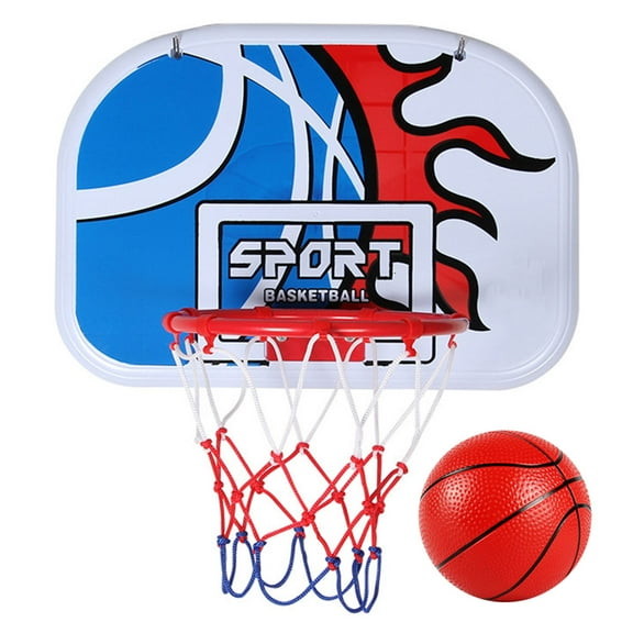 HOOWIFFY Wall Hanging Basketball Stand with Punch-Free Hooks, ABS Material, Indoor Use, Easy Installation, and Portable