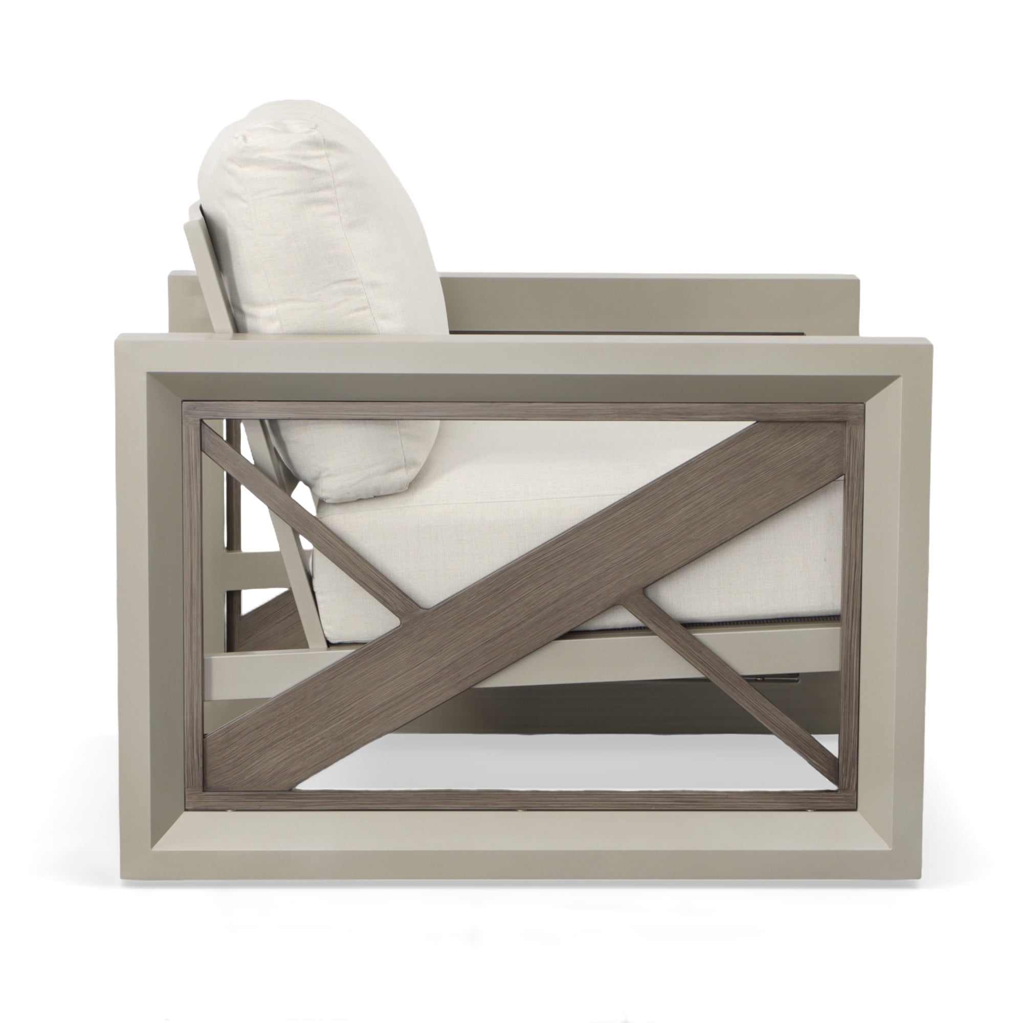 Steve Silver Dalilah Gray 29" Aluminum Patio Arm Chair