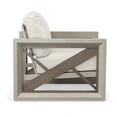 thumbnail image 3 of Steve Silver Dalilah Gray 29" Aluminum Patio Arm Chair, 3 of 7