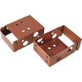 thumbnail image 3 of FrostHike 4PCS 2 inch Brown Low Profile Box Mounting Bracket for Headrail, Thin Box Railing Low Rail Blinds Bracket, Blinds Mounting Bracket, 3 of 5