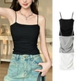 thumbnail image 2 of PFRNLF Women's Double Lined Basic Tank Top Adjustable Spaghetti Straps Sleeveless Camisole Shirts, 2 of 9
