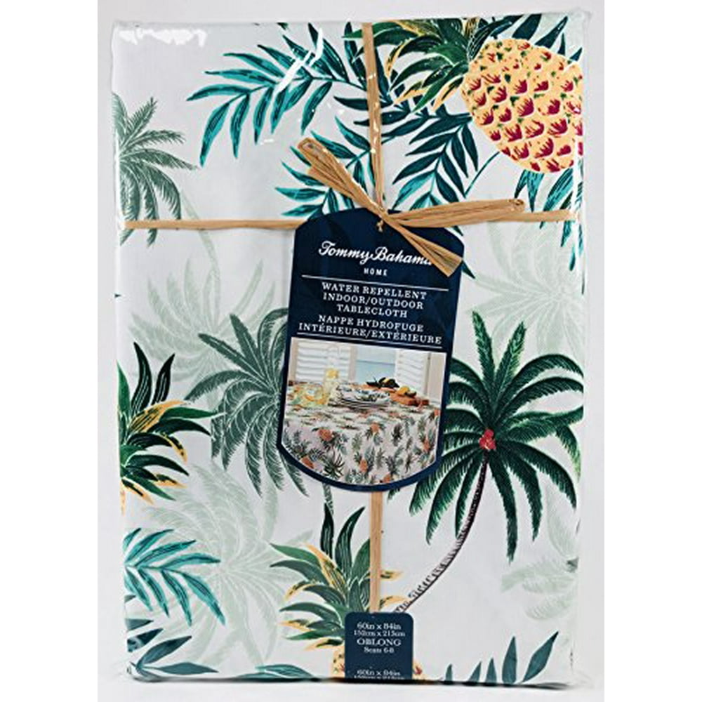 Tommy Bahama Home Indoor Outdoor Tablecloth Paraguay Pineapple Tropical