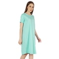 thumbnail image 2 of Inkmeso Solide T-Shirt d'Été Décontracté Robe de Nuit à Manches Courtes pour Femmes, 2 of 7