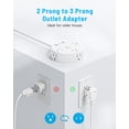 thumbnail image 2 of Regleta de alimentación Yozisital de 15 pies con 6 salidas, 4 USB (2 USB-C) PD20W, 2 of 8