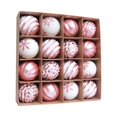 thumbnail image 2 of Fmbmuo 25-Piece Painted Christmas Ball Ornaments 6cm, Christmas Decorations, Seasonal Hanging Decor Set, Business Holiday Decor（D）, 2 of 5