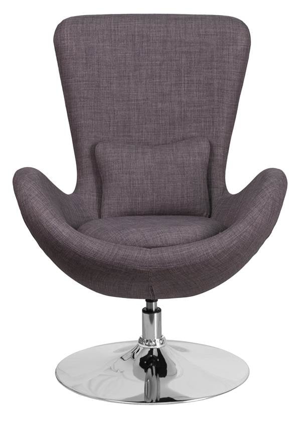 Flash Furniture Egg Series Fabric Reception Lounge Chair With Lumber Pillow Com Fabric Reception Lounge Chair, Flash Furniture Office Chair Assembly Instructions