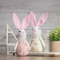 thumbnail image 2 of Northlight 11" Pink Spring Floral Easter Bunny Figure, 2 of 5