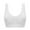 White, variant on Women's Seamless Sports Bra Plus Size Yoga Bras Athletic Medium Impact Wirefree Bra Tops