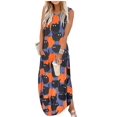 thumbnail image 1 of Vestido largo CHUNTIANRAN Summer Hawaiian Beach sin mangas, 1 of 2