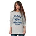thumbnail image 3 of Can Fix Everything Mechanic Humor Plus Size Long Sleeve Graphic Tee Shirt Brisco Brands 2X, 3 of 5