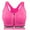 Red, variant on FUTATA Womens Post Op Bras Racerback Sports Bras Comfort High Impact Workout Activewear Tops Zipper Front Close Post-Surgery Bra