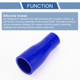 thumbnail image 4 of Unique Bargains 1 Pcs 25-38mm 0.98"-1.5" ID 100mm 3.94" Length 0 Degree Blue Car Silicone Hose Universal, 4 of 7