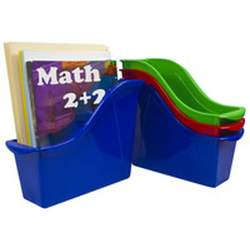 Storex Small Interlocking Book Bins, 113/4 x 41/2 x 81/2 Inches