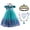 Green Dress+Accessories, variant on HAWEE Girls Mermaid Costume Princess Dress Up Lace Floral Off Shoulder Mermaid Evening Elegant Dress with Accessories