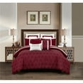 thumbnail image 1 of Chic Home BCS21717-US 8 Piece Aries Comforter Set, Berry - King Size, 1 of 1