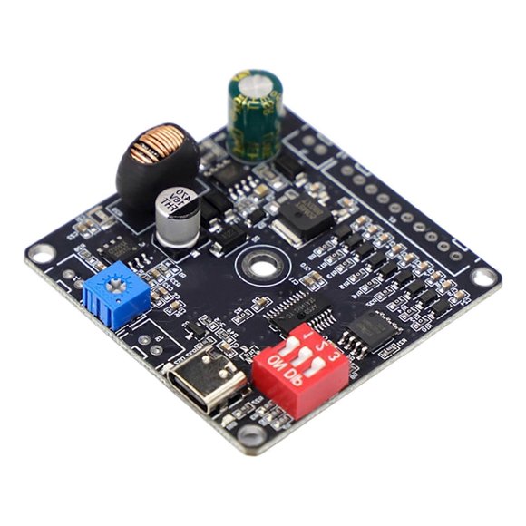 Multiple Triggers MP3 Player Board 12-85VDC Operation 20W D Class Amp 64MB Flash Memory 8 Working Modes For Custom Voice Projects Multicolor