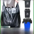 thumbnail image 4 of Bolsa de basura extra grande, gruesa, para uso doméstico, color negro, para mudanzas, para uso sanitario, portátil, de plástico, extra grande, 4 of 4