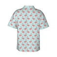 thumbnail image 4 of Flamingo Men'S 3d Print Casual Button Down Shirts, Novelty Hawaiian Short Sleeves Xl, 4 of 8