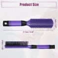 thumbnail image 3 of Unique Bargains Hair Brush Detangling Brush for Women Travel Wet Hair Brush for Straight Curly Hair Barber Brush Tools Purple, 3 of 7