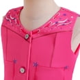 thumbnail image 5 of Girls Pink Cowgirl Costume Halloween Movie Hippie Cosplay Outfit Sets, 4-9Y, 5 of 7