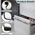 thumbnail image 5 of SEANATIVE Wood Print Refrigerator Door Handle Covers Set of 2 Washable Kitchen Appliance Decor Handles Protector for Fridge Dishwashers Blue Fridge Handle Covers Kitchen Decor, 5 of 7