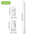 thumbnail image 2 of 8 Pcs White Blinds Transparent Blind Wands Blind Tilt Wand Vertical Blinds Wand Window Drapery, 2 of 3
