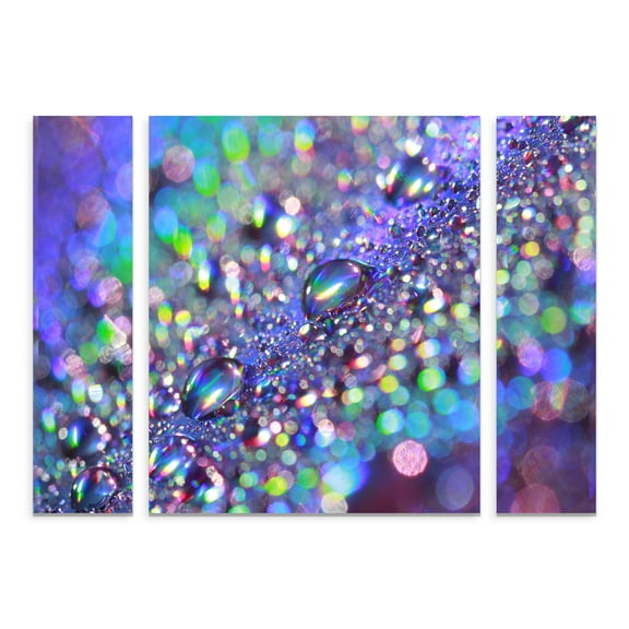 Beata Czyzowska Young 'Colours Of The Rainbow' Multi Panel Art Set Large 3 Piece