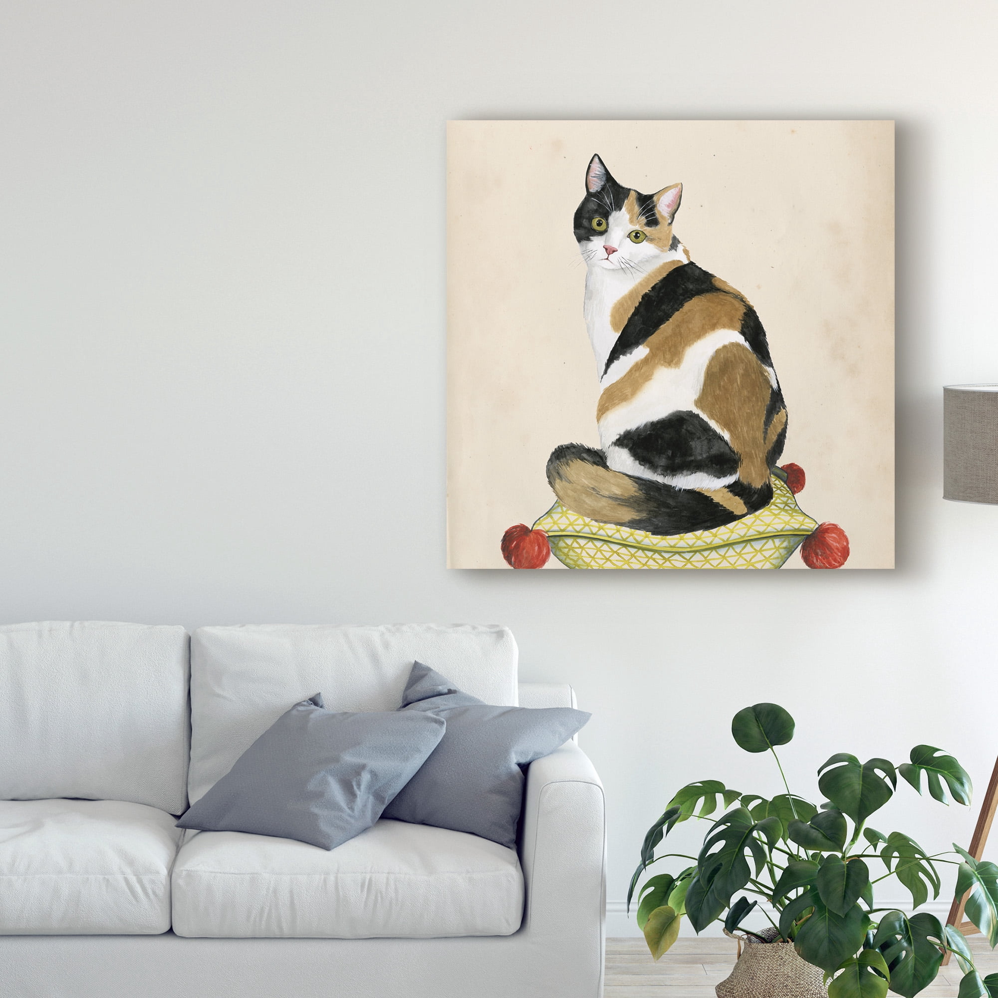 Grace Popp 'Lady Cat Iii' Canvas Art