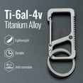 thumbnail image 3 of Key Unity Titanium Carabiner Keychain Clip, 2 inch Beer Bottle Opener Key Holder Multitool, Car Keys Keychain for Men Women KM06, 3 of 7