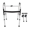 thumbnail image 2 of Adults Walker, Wear Resistance Aluminium Alloy Professional Height Adjustable Folding Walker  For Seniors, 2 of 8