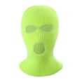 thumbnail image 2 of 3-Hole Full Face Mask Cover Ski Mask Winter Balaclava Cap Knitted Face Cover for Winter Outdoor Sports, 2 of 5