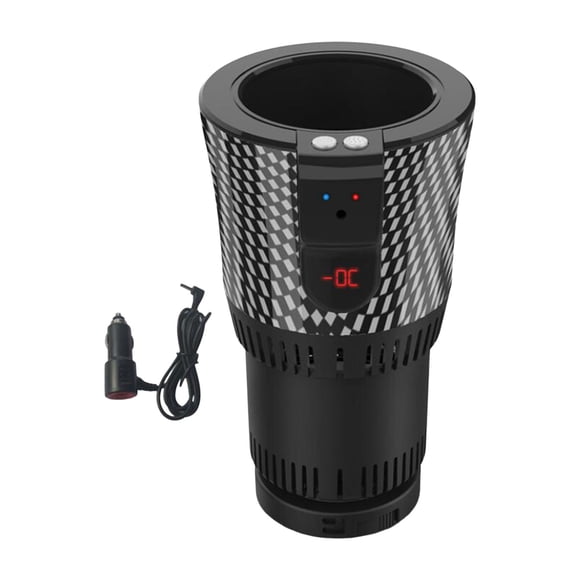 Portavasos inteligente para coche, minicalentador de café, enfriador de bebidas para latas de bebidas y botellas. Estilo LCD