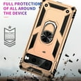 thumbnail image 6 of ELEHOLD Hybrid Rugged Case for Google Pixel 7 Full Body Protection with Metal Magnetic 360° Rotating Ring Holder Kickstand Shockproof Heavy Duty Case For Google Pixel 7,Gold, 6 of 6