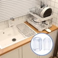 thumbnail image 5 of KAKOWELY 80pcs Sink Grid Protectors Kitchen Sink Wire Protective Rack Feet PVC Sink Replacement Feet,0.59"X0.43"X0.43", 5 of 5
