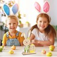 thumbnail image 2 of Qocolhg Ornements de Bureau Décorations de Pâques Décor en Bois Lapin Rustique Panneau Debout Centre de Table de Pâques pour Salon Chambre Bureau Salle à Manger Fête à Domicile Cadeaux de Noël Anniversaire, 2 of 8