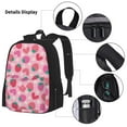 thumbnail image 3 of Disketp Haear Strawberry Large Capacity Backpack Lunch Bag Pencil Case Combination 3 Piece Set for Student, 3 of 7