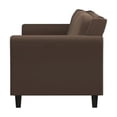 thumbnail image 6 of Bowery Hill Cushion Back Transitional Polyester Microfiber Sofa in Brown, 6 of 9