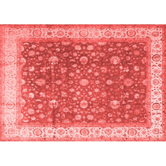 Ahgly Company Indoor Rectangle Persian Red Traditional Area Rugs, 7' x 9'