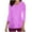 Hot Pink, variant on Aofany Women's Scrubs Tops Print 3/4 Sleeve Shirts Dressy V-Neck Healthcare Top Medical Workwear Tee with Pockets