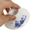 thumbnail image 5 of GOOHOCHY Vintage Style Ceramic Teacup Lid Replacement Kung Fu Teacup Lid Porcelain Chinese Teacup Lid Tea Bowl Lid Reusable Cup Lid, 5 of 8