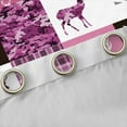 thumbnail image 4 of jejeloiu Wild Animal Bear Curtains Pack of 2 (42x84 Each),Rustic Camo Camouflage Curtains Blackout,Pink White Black Bedroom Curtains For Boys Kids,Microfiber Bedroom Decor, 4 of 6