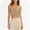 *Beige, variant on Women's Lace Trim Strapless Cropped Tank Top with Built-in Pads ,Casual Camisole for Outerwear White,Women's Plus Free Size