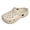 Khaki, variant on Womens Mens Clogs with Back Straps Wide Width Comfortable Quick Drying Closed Toe Orthopedic Walking Slip on Slippers Garden Shoes Barefoot Water Sandals for Beach Black Size 8.5