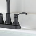 thumbnail image 4 of Robinet de Salle de Bain à Entraxe de 4 Pouces avec Ensemble de Drainage Noir Mat, 4 of 5
