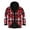 Red, variant on Mens Flannel Plaid Coral Fleece Lined Hooded Shirt Jacket Fall Winter Thick Warm Casual Long Sleeve Button Down Hoodie Outwear Shacket Tops with Pockets Red XXXL